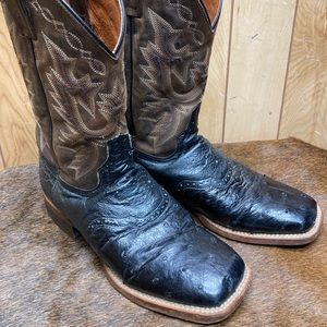Red Ranch Brand Western Ostrich Boots mens 8.5